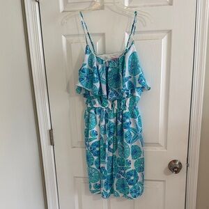 Blue and White Lilly Pulitzer Patterned Sundress